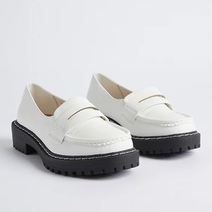 Torrid White Chunky Lug Loafer (Ww) Size 11.5 Extra Wide NWT